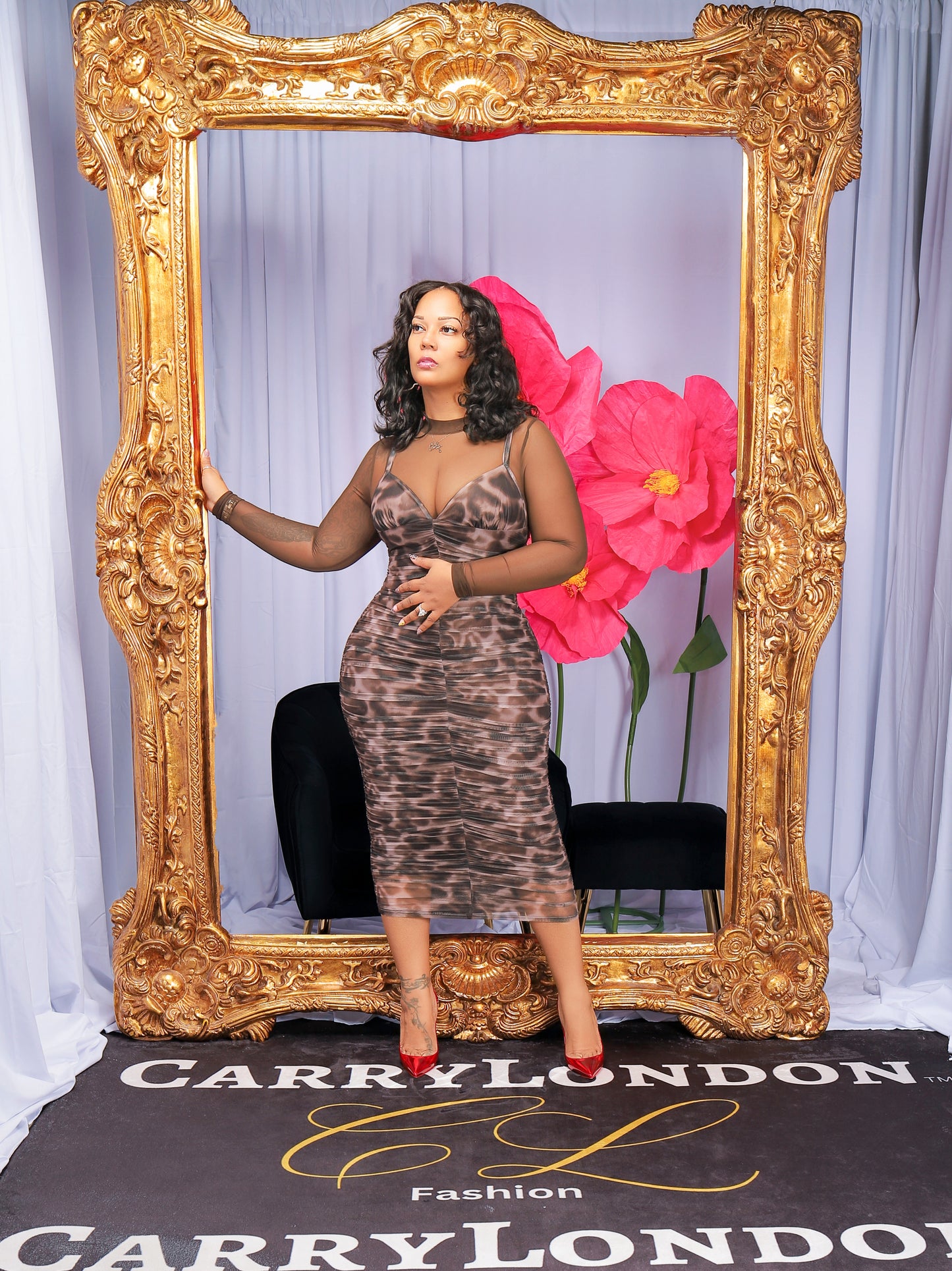 Brown Sugar Mesh Dress