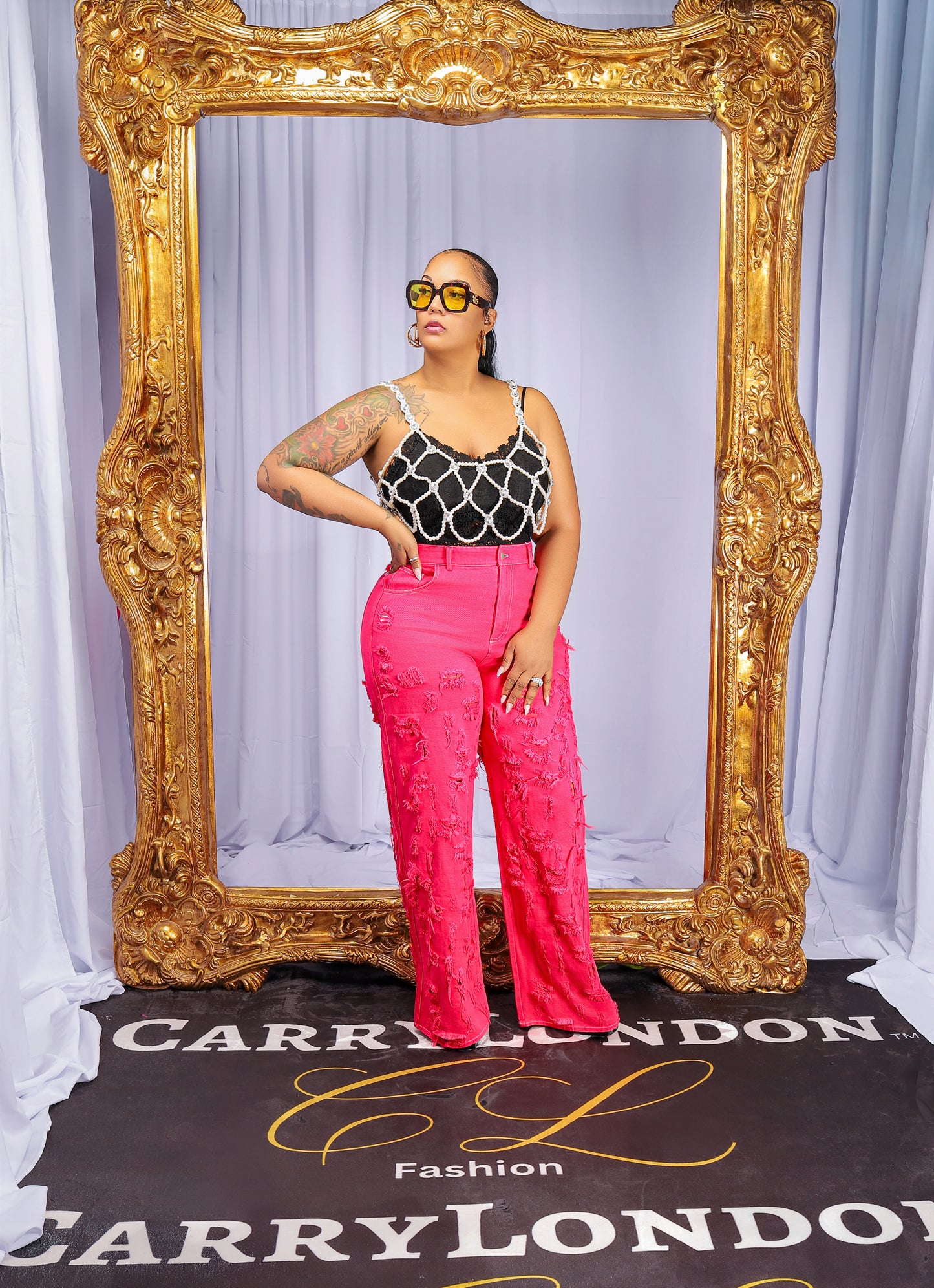 Fuchsia Frenzy Jeans