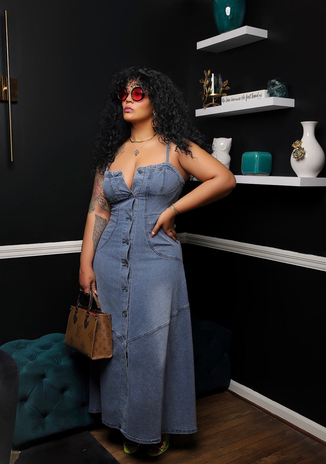Denim Daydream Maxi Dress