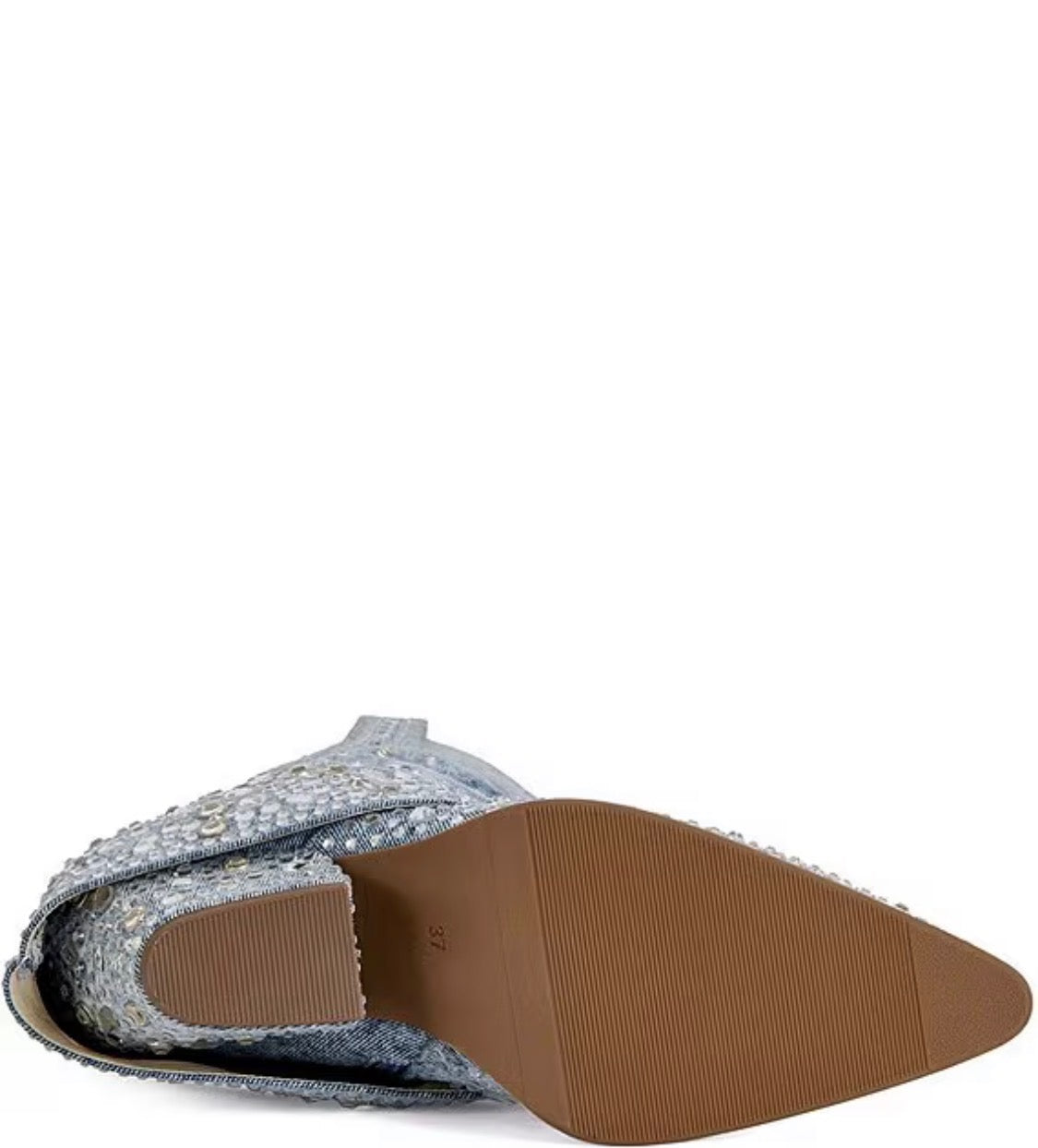 Luxe Spark Denim Boots