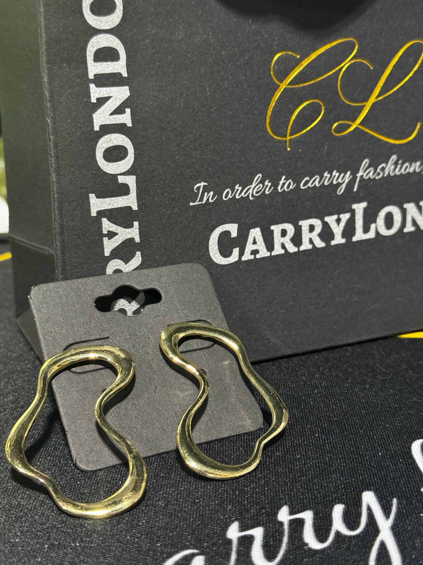 African shaped earrings