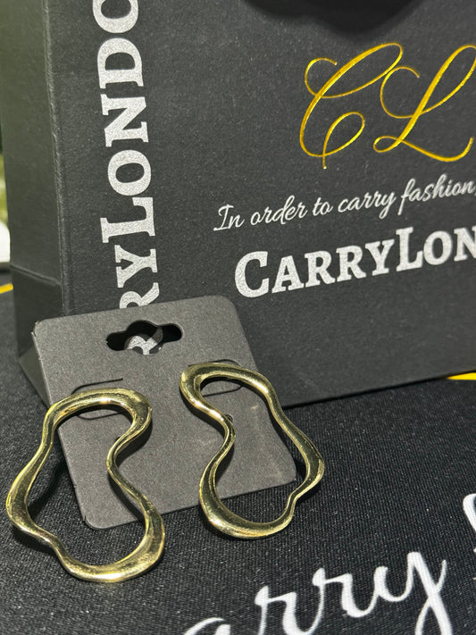 African shaped earrings